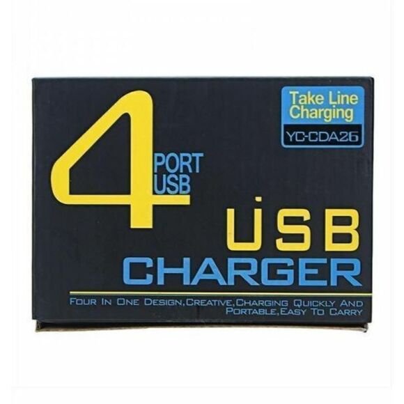 Tobo 4 USB Port Adapter LCD Display with 4 USB Port 18W 3.5AMP Universal Charger - Picture 1 of 5